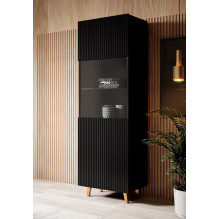 Display cabinet PAFOS 60x40x182 mat black Display cabinet PAFOS 60x40x182 mat black