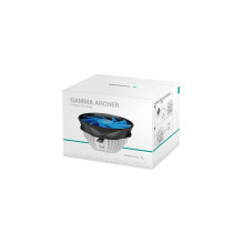 DeepCool Gamma Archer Processor Air cooler 12 cm Aluminium, Black, Blue 1 pc(s)