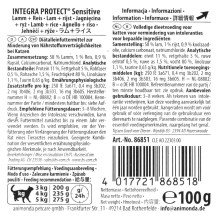 ANIMONDA Integra Protect Sensitive Lamb su ryžiais - šlapias kačių ėdalas - 100 g