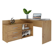 Topeshop DANY ARTISAN KPL kompiuterio stalas, ąžuolo spalvos
