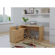 Topeshop DANY ARTISAN KPL kompiuterio stalas, ąžuolo spalvos