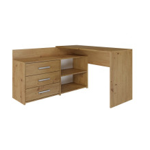 Topeshop DANY ARTISAN KPL kompiuterio stalas, ąžuolo spalvos