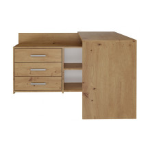 Topeshop DANY ARTISAN KPL kompiuterio stalas, ąžuolo spalvos