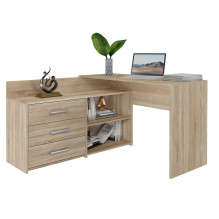Topeshop DANY SONOMA KPL kompiuterio stalas, ąžuolo spalvos