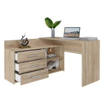 Topeshop DANY SONOMA KPL kompiuterio stalas, ąžuolo spalvos