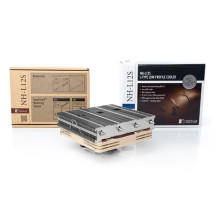 Noctua NH-L12S kompiuterio aušinimo komponentas Procesoriaus aušintuvas 12 cm smėlio spalvos, nikelio spalvos