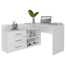 Topeshop DANY BIEL KPL kompiuterio stalas, baltas