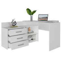 Topeshop DANY BIEL KPL kompiuterio stalas, baltas
