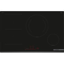 „Bosch Serie 6 PVS831HB1E“ kaitlentė, juoda, įmontuojama, 80 cm, zoninė indukcinė kaitlentė, 4 zona(-os),