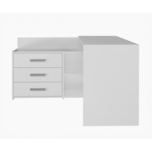 Topeshop DANY BIEL KPL kompiuterio stalas, baltas
