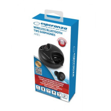 Esperanza EH228K ausinės belaidės, į ausis įdedamos, skambučiams / muzikai, su „microUSB“, juodos