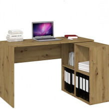 Topeshop BIURKO PLUS ARTISAN kompiuterio stalas, ąžuolo spalvos