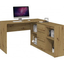Topeshop BIURKO PLUS ARTISAN kompiuterio stalas, ąžuolo spalvos