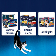 Purina Felix Fantastic triušių maistas drebučiuose - šlapias kačių ėdalas - 85 g