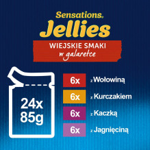 Felix Sensations kaimiški skoniai drebučiuose 24 x 85 g Felix Sensations kaimiški skoniai drebučiuose 24 x 85 g