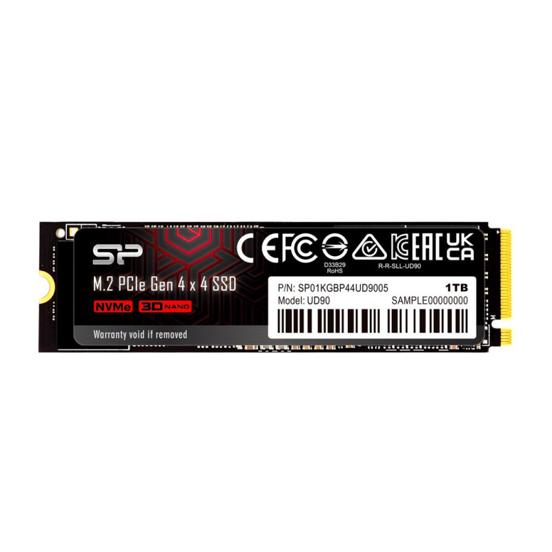 „Silicon Power UD90 M.2 1000 GB PCI Express 4.0 3D NAND NVMe“ plokštė