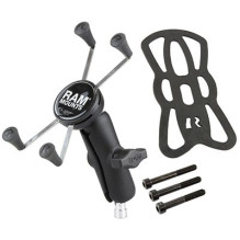 RAM Mounts X-Grip Large Phone Mount with Motorcycle Handlebar Clamp Base RAM Mounts X-Grip Large Phone Mount with Motorcycle Handlebar Clamp Base