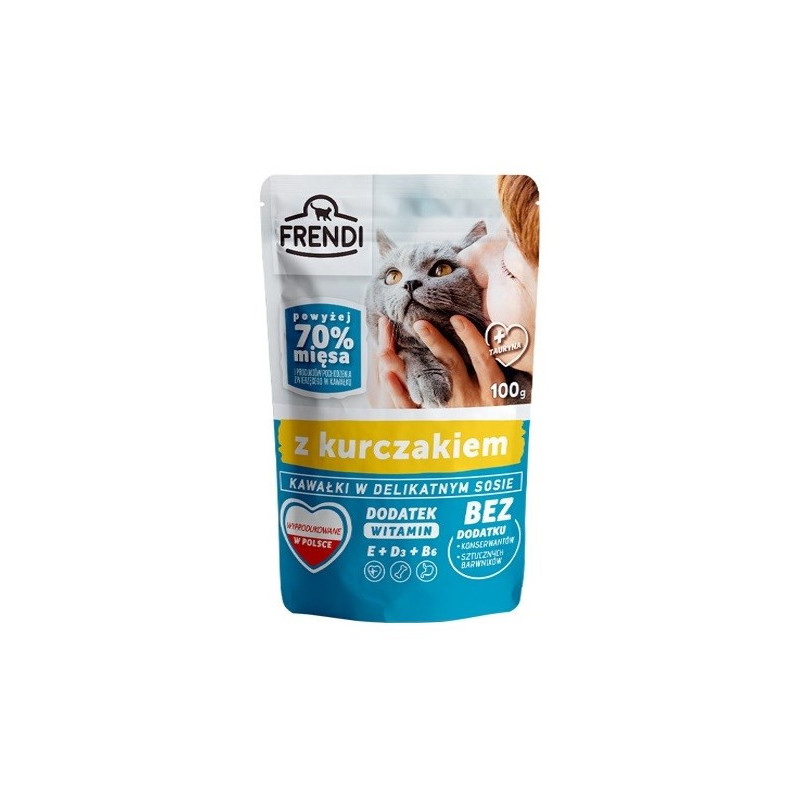 FRENDI Pieces in sauce with chicken - wet cat food - 100 g