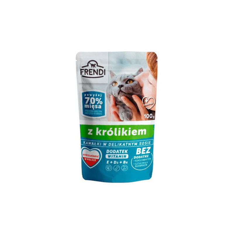 FRENDI Pieces in sauce with rabbit - wet cat food - 100 g