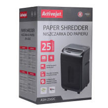 Smulkintuvas „Activejet ASH-2502C“, P-4, 28 l, smulkina 4x40 mm, juodas