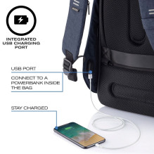 XD DESIGN ANTI-THEFT BACKPACK BOBBY HERO XL NAVY P / N: P705.715 XD DESIGN ANTI-THEFT BACKPACK BOBBY HERO XL NAVY P / N: P705.715