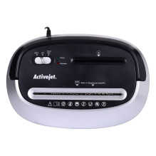 Smulkintuvas „Activejet ASH-1201D“, P-3, 25 l, 5x38 mm smulkintuvai, juodos ir sidabrinės spalvos. Smulkintuvas „Activejet ASH-1201D“, P-3, 25 l, 5x38 mm smulkintuvai, juodos ir sidabrinės spalvos.