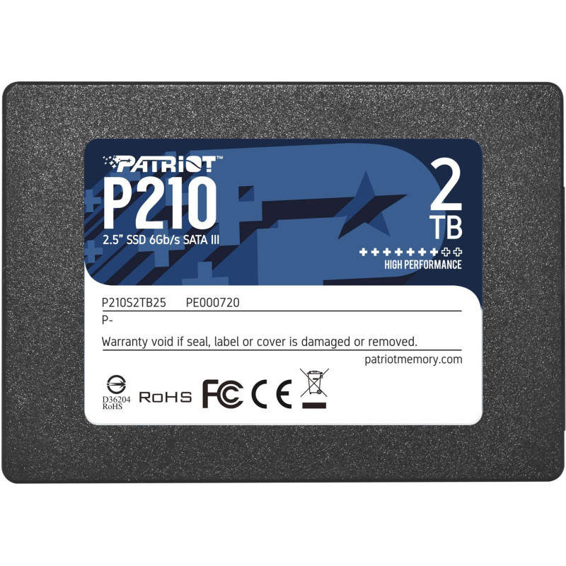 „Patriot“ atmintis P210 2,5 colio 2000 GB Serial ATA III