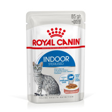 ROYAL CANIN Indoor Sterilized - Wet food for adult cats - Chunks in sauce 12x85 g ROYAL CANIN Indoor Sterilized - Wet food for adult cats - Chunks in sauce 12x85 g
