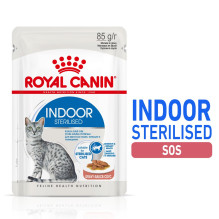 ROYAL CANIN Indoor Sterilized - Šlapias ėdalas suaugusioms katėms - Gabalėliai padaže 12 x 85 g ROYAL CANIN Indoor Sterilized - Šlapias ėdalas suaugusioms katėms - Gabalėliai padaže 12 x 85 g