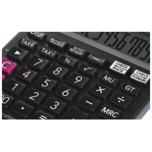 CASIO SKAIČIUOKLĖJAS BIURO MJ-120D PLUS JUODAS, 12 SKAITMENŲ EKRANAS
