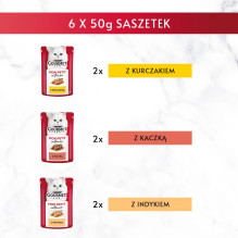 GOURMET Mon Petit paukštienos mišinys - šlapias kačių ėdalas - 6 x 50 g GOURMET Mon Petit paukštienos mišinys - šlapias kačių ėdalas - 6 x 50 g