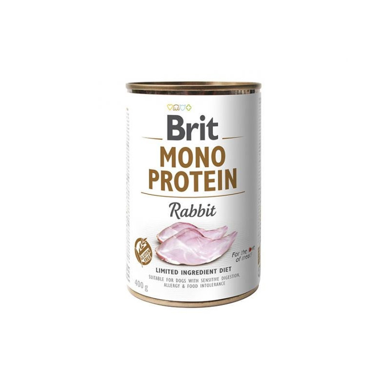 BRIT Mono Protein Rabbit - šlapias šunų ėdalas - 400 g