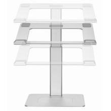Gembird NBS-D1-02 nešiojamojo kompiuterio stovas, sidabrinis, 39,6 cm (15,6 colio), Gembird NBS-D1-02 nešiojamojo kompiuterio stovas, sidabrinis, 39,6 cm (15,6 colio),