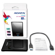 ADATA AHV620S-2TU31-CBK išorinis kietasis diskas 2000 GB, juodas ADATA AHV620S-2TU31-CBK išorinis kietasis diskas 2000 GB, juodas