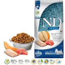 FARMINA N&amp;D Ocean Dog Salmon, Cod, Cantaloupe, Melon Adult Mini - dry dog food - 7 kg