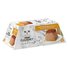 PURINA Gourmet Revelations putėsiai su vištiena padaže - šlapias kačių ėdalas - 2 x 57 g
