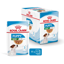 ROYAL CANIN SHN Mini Puppy padaže - šlapias šuniukų ėdalas - 12 x 85 g