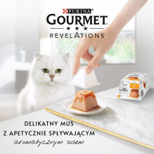 PURINA Gourmet Revelations putėsiai su vištiena padaže - šlapias kačių ėdalas - 2 x 57 g
