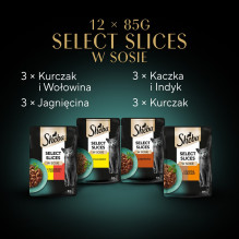 Sheba Selection padaže, sultingi skoniai, 12 x 85 g