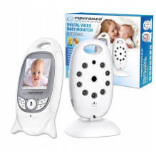 Esperanza EHM001 vaizdo kūdikių monitorius 260 m baltas