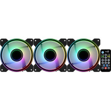 Aerocool Mirage 12 ARGB Pro kompiuterio korpusas, aušinimo komplektas, 12 cm, juodas