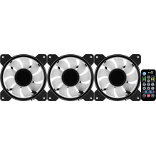 Aerocool Mirage 12 ARGB Pro kompiuterio korpusas, aušinimo komplektas, 12 cm, juodas