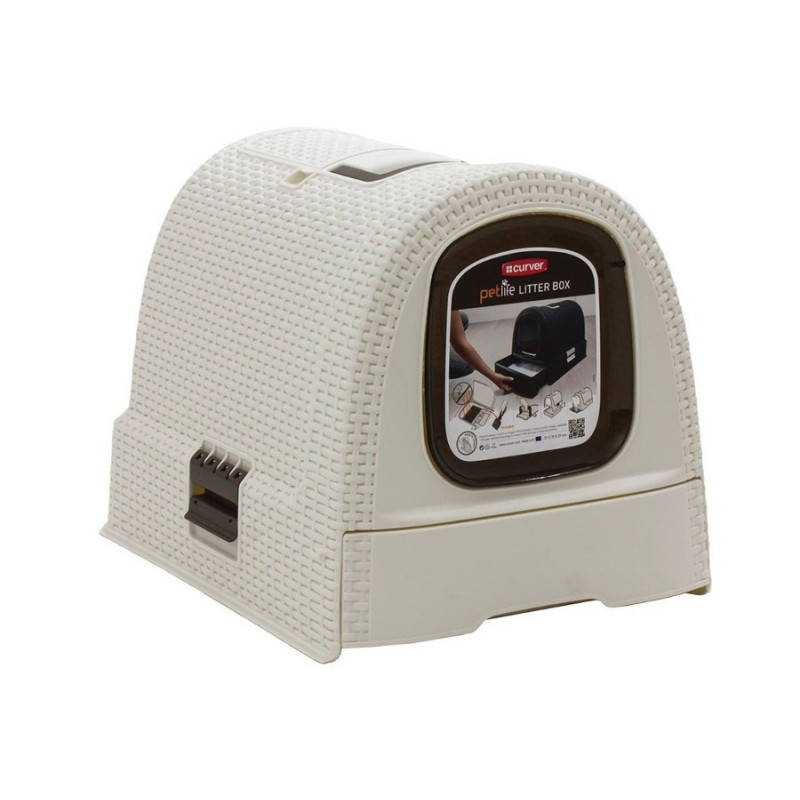 CURVER - Cat litter box - cream / brown