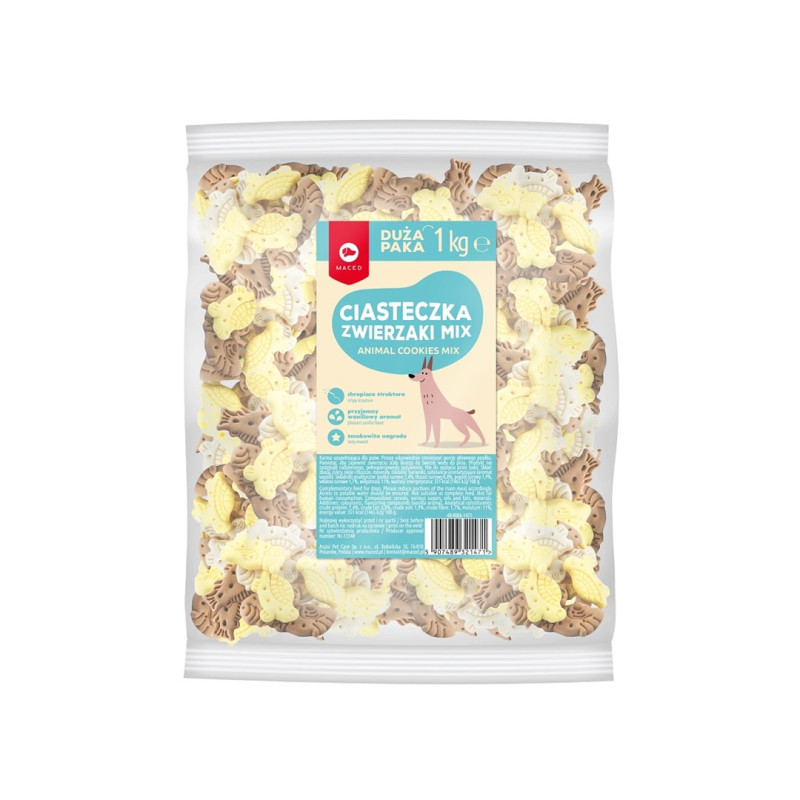MACED MIX gyvūnų sausainiai - šunų skanėstai - 1 kg