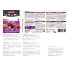 ANIMONDA GranCarno Senior Beef and lamb - wet dog food - 800g ANIMONDA GranCarno Senior Beef and lamb - wet dog food - 800g