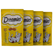 DREAMIES įvairių užkandžių dėžutė - kačių skanėstai - 12 x 60 g DREAMIES įvairių užkandžių dėžutė - kačių skanėstai - 12 x 60 g
