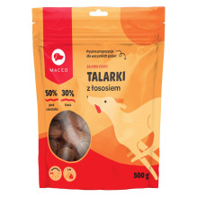 MACED lašišos traškučiai - šunų skanėstas - 500 g