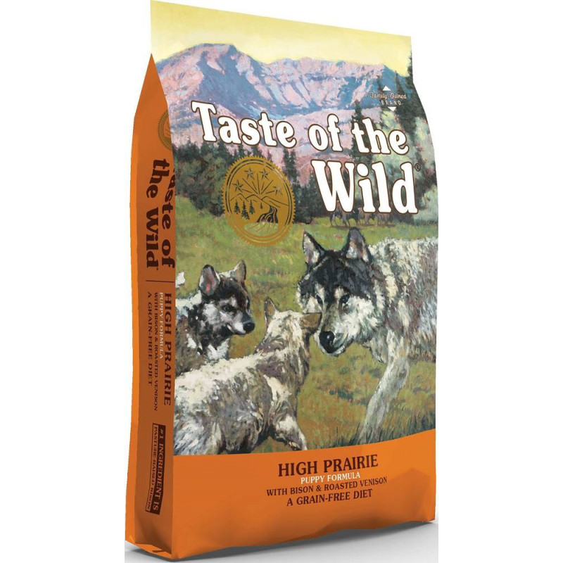 TASTE OF THE WILD Šuniukas High Prairie - sausas šunų ėdalas - 12,2 kg
