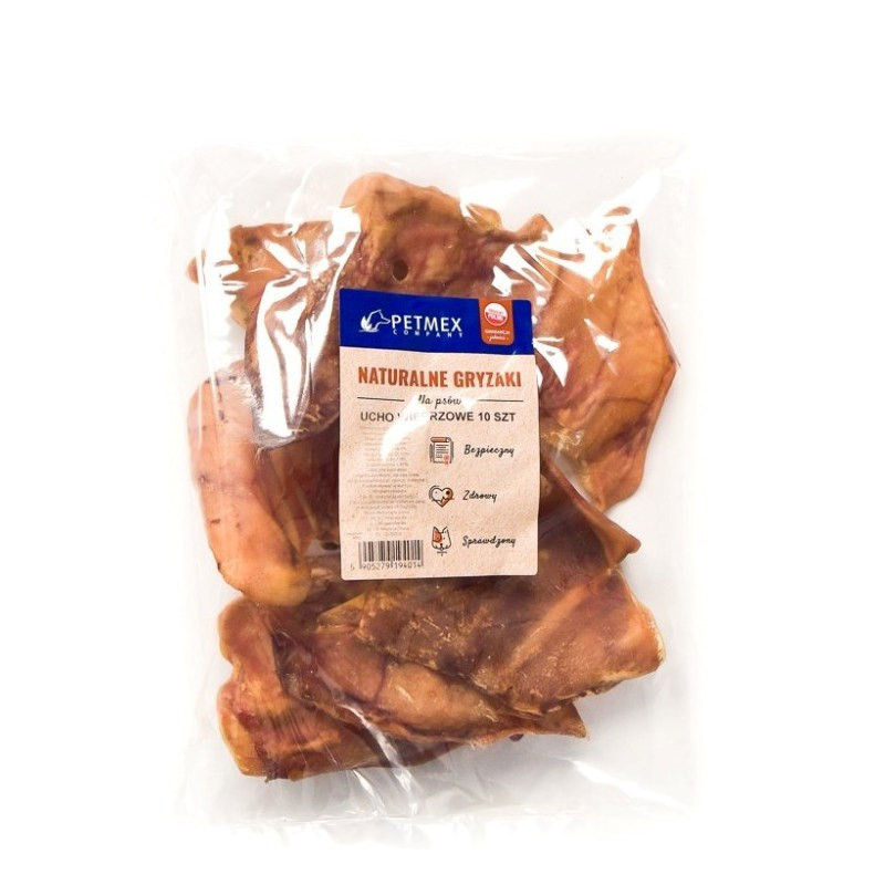 Šunų kramtukas PETMEX kiaulienos ausis 40g 10 vnt.