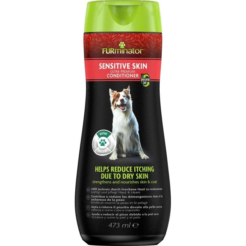 FURminator Sensitive Skin Ultra Premium - plaukų kondicionierius šunims - 473 ml